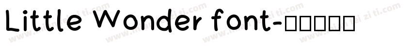 Little Wonder font字体转换